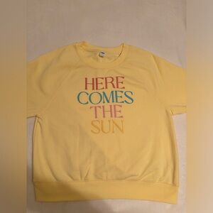 Yellow “Here Comes the Sun” Crewneck